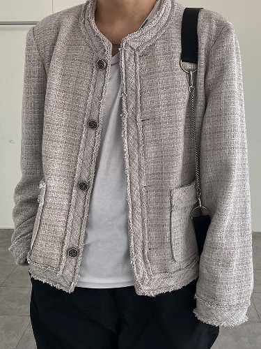 Premium wool tweed jacket